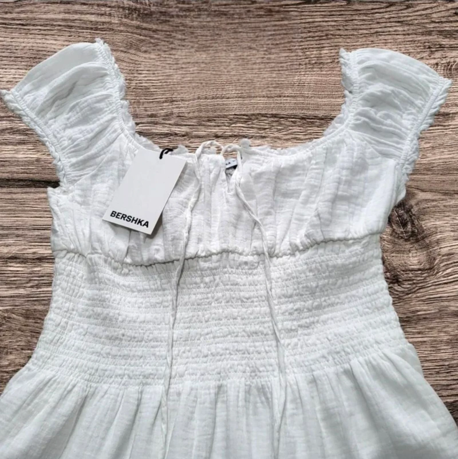 Vestido blanco bershka  – photo 5